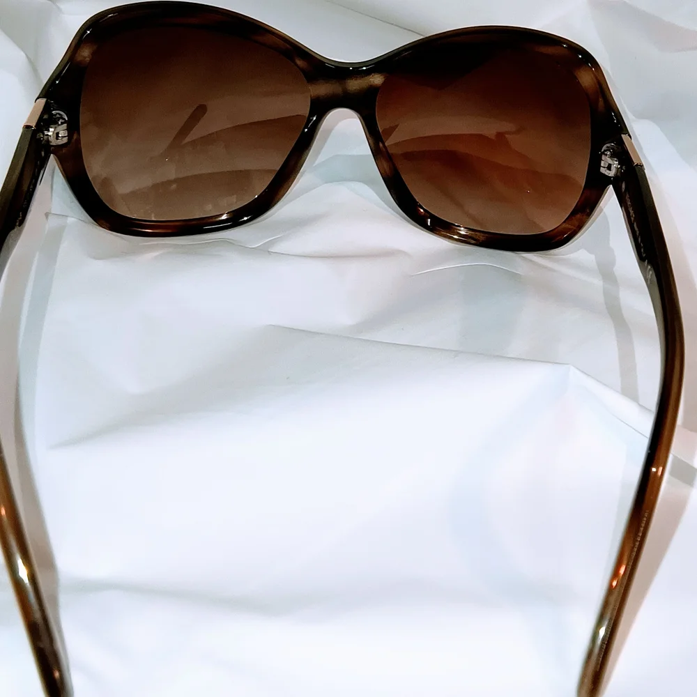 VERSACE Women's Tortoiseshell Sunglasses with Gold‎ & Rhinestone Accents